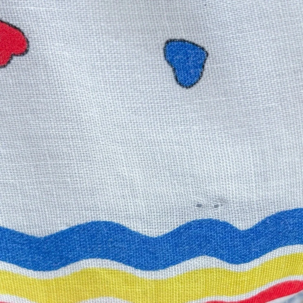 Vintage Rubber Ducky Baby Handmade Quilt Blanket Ducks Colorful Whimsical Fun - Picture 3 of 9
